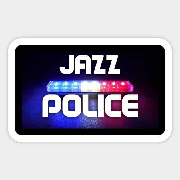 JAZZ POLICE Sticker by Corry Bros Mouthpieces - Jazz Stuff Shop